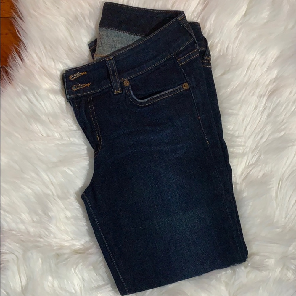 Red Engine Skinny Cropped Jeans